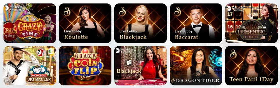 Juegos de casino en vivo WIN CASINO