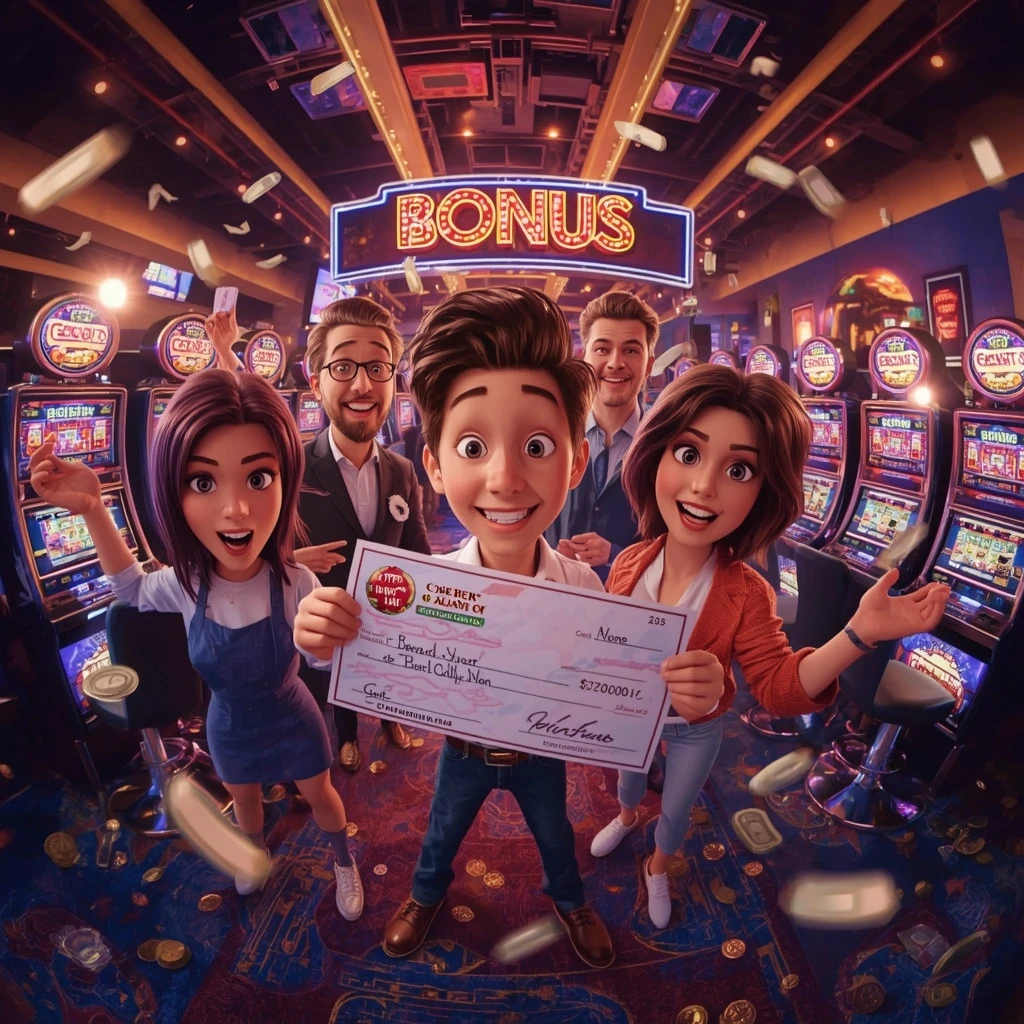bono en manos de un hombre en el casino WIN CASINO