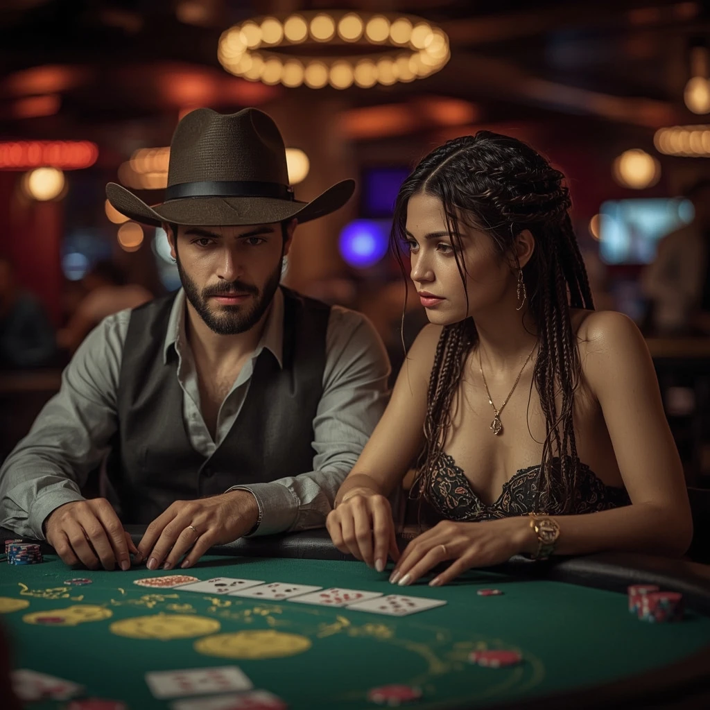 foto de dos jugadores de póker WIN CASINO